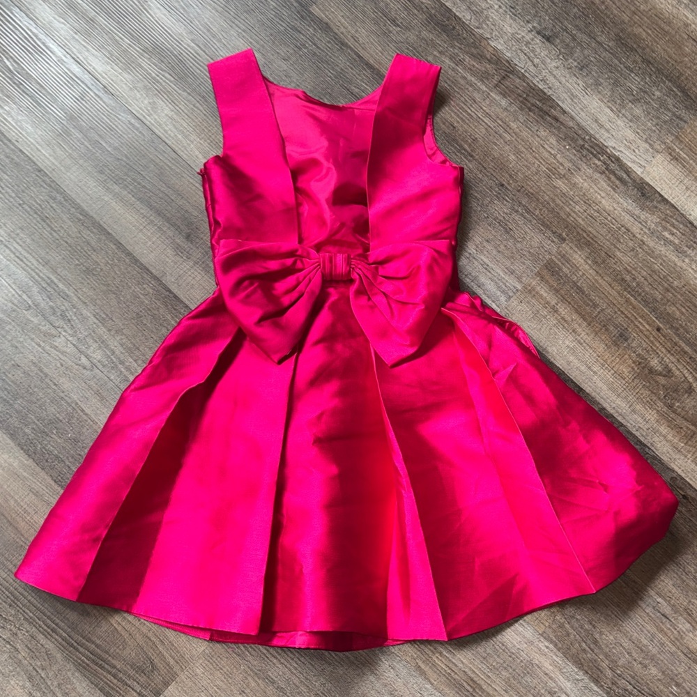 kate spade Hot Pink Sleeveless Pleated Party Dress - Picture 3 of 3
